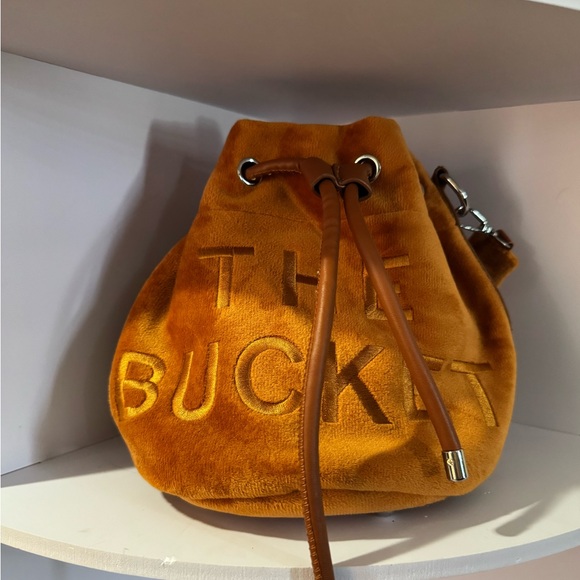 Amazon Handbags - Tan Velvet Amazon Bucket Bag